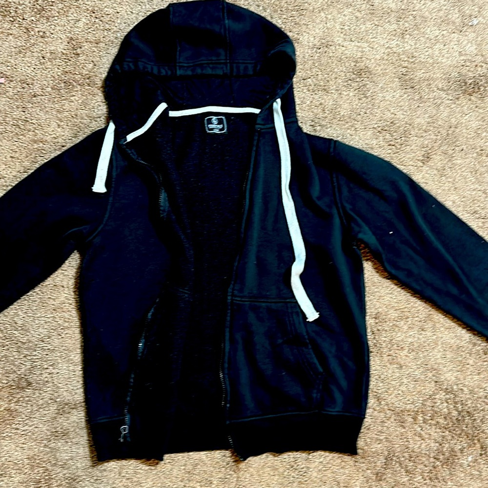 Black hoodie with zipper